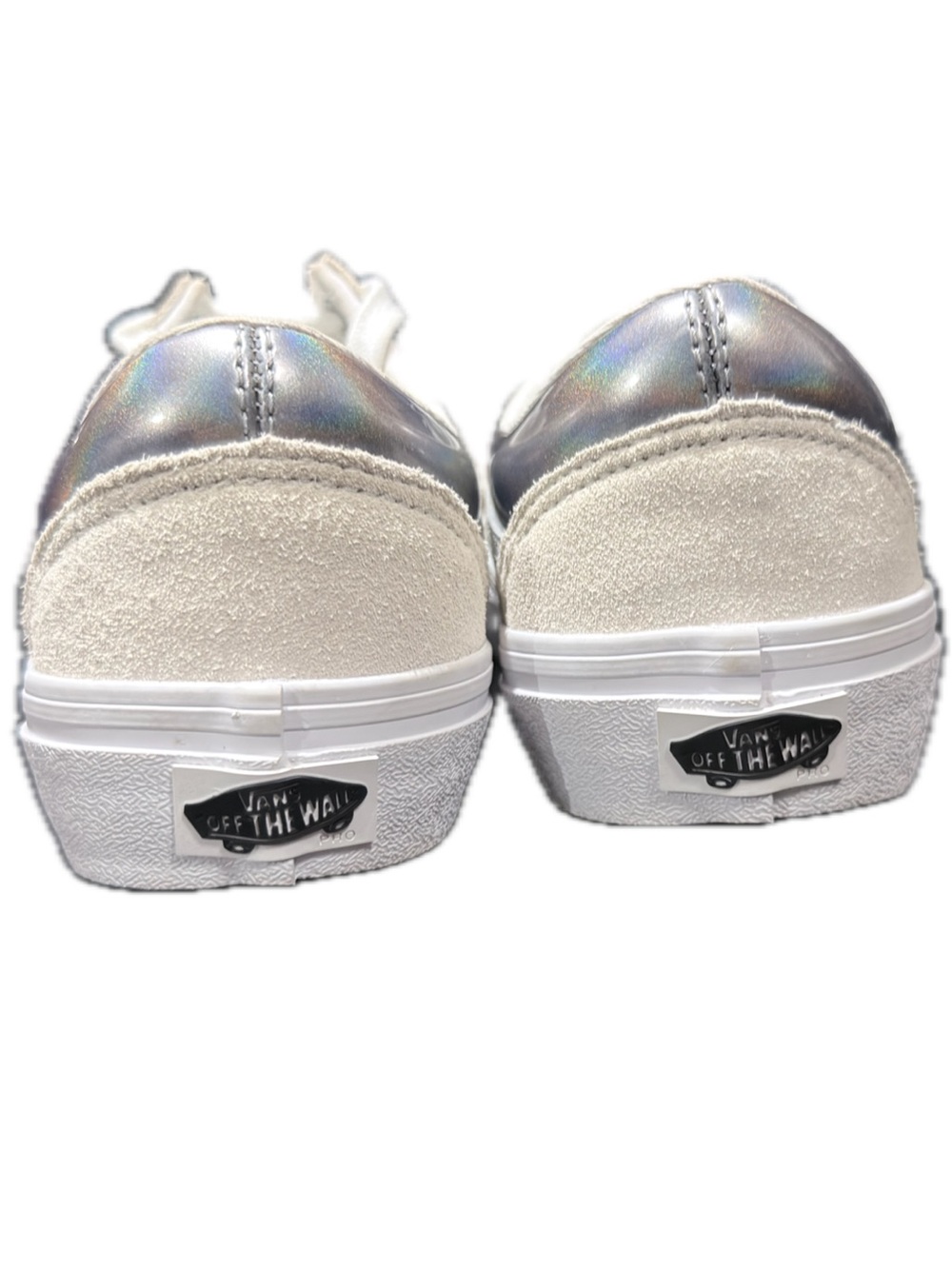 Vans Iridescent/Holographic Pro Skateboarding Shoe with Suede Trim - Picture 11 of 11
